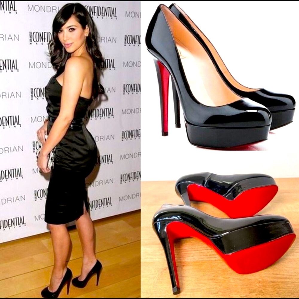 Christian Louboutin Bianca 120 classic patent leather heels